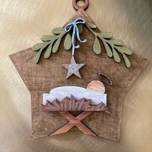 Hand made and painted Christmas ornaments